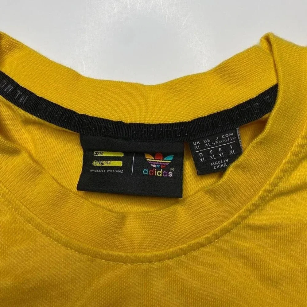 Adidas x Humanrace‎ x Pharrell Williams loose fit yellow sweatshirt shirt